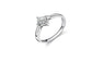 Trendy  Silver Color CZ Engagement Ring for Women
