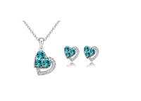 Heart Crystal African Fashion Costume Jewelry Sets - sparklingselections