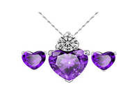 New Elegant Romantic Love Heart Chains Jewelry Sets - sparklingselections