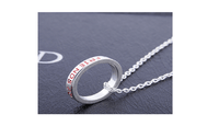 Best Friends Letter Print Round Circle Pendant Necklaces - sparklingselections