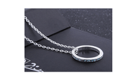 Best Friends Letter Print Round Circle Pendant Necklaces - sparklingselections