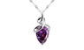 Crystal Rhinestone Silver Color Chain Necklace Pendant For Women