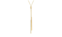 Women's Metal Chain Collier Long Strip Pendant Necklace - sparklingselections