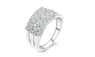 Silver Color Cubic Zirconia  Ring For Women