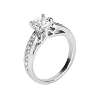 Silver Plated Women Engagement Wedding Rings - sparklingselections