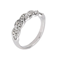 Silver Plated Women Engagement Wedding Rings - sparklingselections