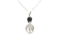 Black Lava Stone Aroma Essential Oil Diffuser Necklace - sparklingselections