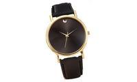 Women Retro Pu Leather Band Analog Quartz Wrist Watch - sparklingselections