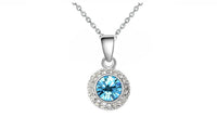 Austrian Crystal Queen Moon Pendant Necklace - sparklingselections