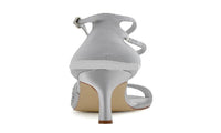 New Woman Sexy Silver Ankle High Heel Strap Sandal - sparklingselections