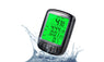 Waterproof LCD Display Bicycle Odometer With Green Back Light