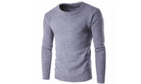 Casual O Collar Solid Color Slim Fit Knitting Men's Sweater - sparklingselections