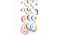 Fantastic Shiny Ceiling Wall Hanging Swirl Decorations for Festivals  - sparklingselections