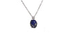 Blue Stone Chain Necklace For Women
