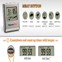 LCD Digital Cooking Kitchen Food Meat Thermometer for Grill Oven - sparklingselections