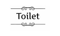 Bathroom/Toilet Quote Door Vinyl Wall Decal 