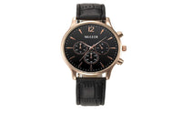 Luxury Business Leather Quartz Wrist Watch - sparklingselections