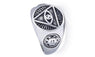 316L Stainless steel Signet Ring Mens Jewelry, 8