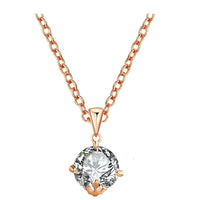 New Trendy Gold Color Cubic Zirconia Crystal Jewelry Set Ladies Fashion Necklace Earrings Jewelry For Girls - sparklingselections