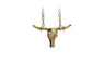 Gold Plated Bulls Head Pendant Necklace