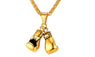 High Quality Stainless Steel Chain Pair Boxing Glove Pendant Necklace For Men Women Gym Hip Hop Racing Necklace Jewelry