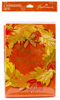Beautiful Hallmark Pack of Thanksgiving and Fall Wreath Cards - sparklingselections