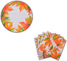 Autumn Harvest Thanksgiving Decorative Paper Plates and Napkin Set Party Accessory