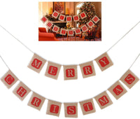 New Beautiful Merry Christmas Jute Banners for Decoration - sparklingselections