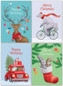 Beautiful Funny Vintage Designs featuring Retro Winter Christmas Cards