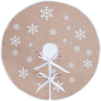 Beautiful Tree Skirt New Year Holiday and Christmas Decorations - sparklingselections