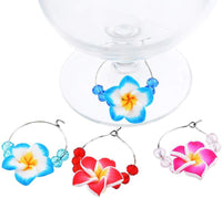 New Christmas Flower Pendants Glass Charms Marker - sparklingselections