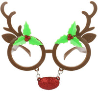 New Beautiful Reindeer Sunglasses for Christmas Decoration - sparklingselections