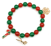 New Christmas Soothing Beaded Stretch Bracelet Fashion Accessories - sparklingselections