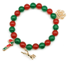 New Christmas Soothing Beaded Stretch Bracelet Fashion Accessories