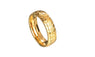 Men's Vintage Stainless Steel Tire Veins  Ring