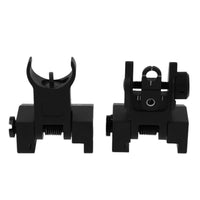 US Tactical Hunting Iron Low Flip Up Front &amp; Rear Sight Set - sparklingselections