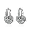 New AAA Zircon Heart Shape Drop Earrings