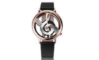Unique Analog Hollow Musical Note Style Watch For Women - sparklingselections