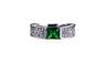 Green White Gold Color Women Ring