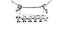 Mom Kids Silver Chain Choker Stainless Steel Necklace