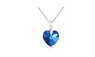 Austrian Crystal Heart Pendant Necklace