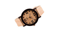 Wood Grain Leather Strap Watch - sparklingselections