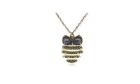 Ancient Bronze Owl Necklace - sparklingselections