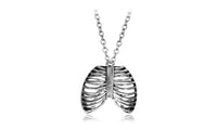 Anatomy Anatomical Human Rib Cage Body Chest Necklace - sparklingselections