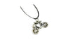 Vintage Leather Alloy Cute Bicycle Small Pendants Necklaces