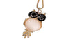 Owl Necklace Gem Cubic Zircon Long Chain Necklaces