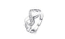 Silver Plated Ring Fine Fashion Zircon 8 Ring