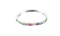 Silver Plated bling Wristband Elastic bracelet - sparklingselections