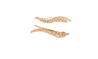 Exquisite Fish Shape Gold Color Stylish Leaf Earrings - sparklingselections