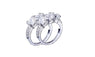 Silver Plated Zircon Wedding Rings for Women